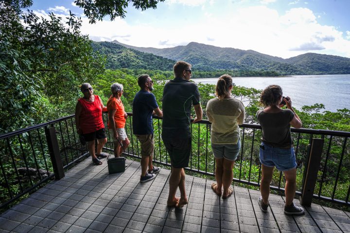 Look out over Cape Tribulation Beach with Daintree Discovery Tours