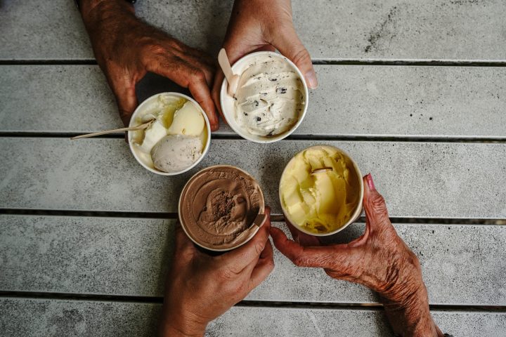 Tropical fruit flavoured ice cream with Daintree Discovery Tours